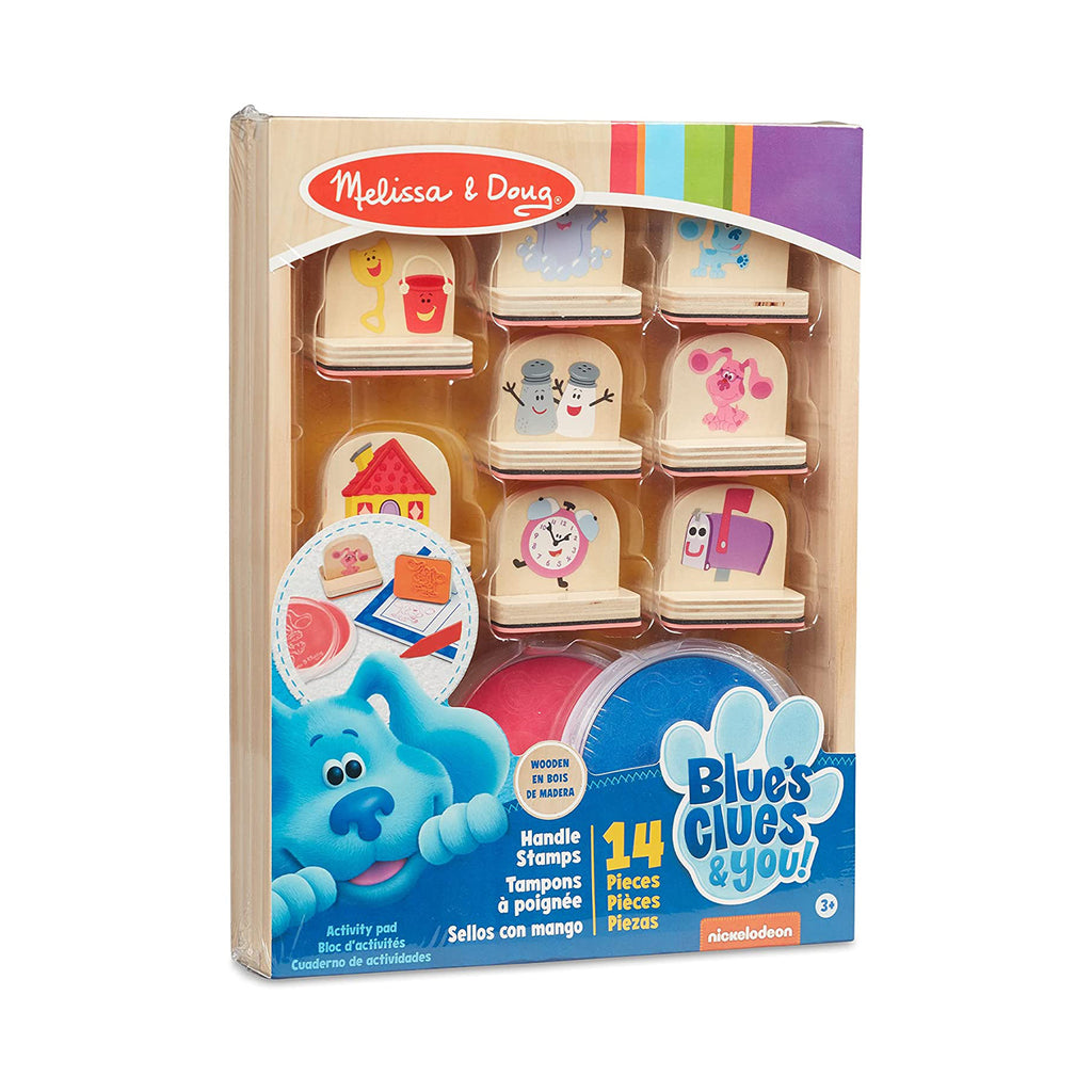 Melissa And Doug Blues Clues And You Wooden Handle Stamps Activity Set