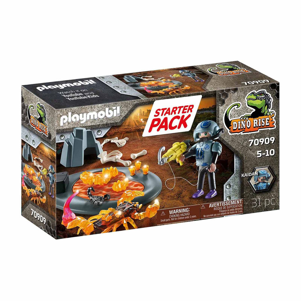 Playmobil Starter Pack Dino Rise Fire Scorpion Building Set 70909