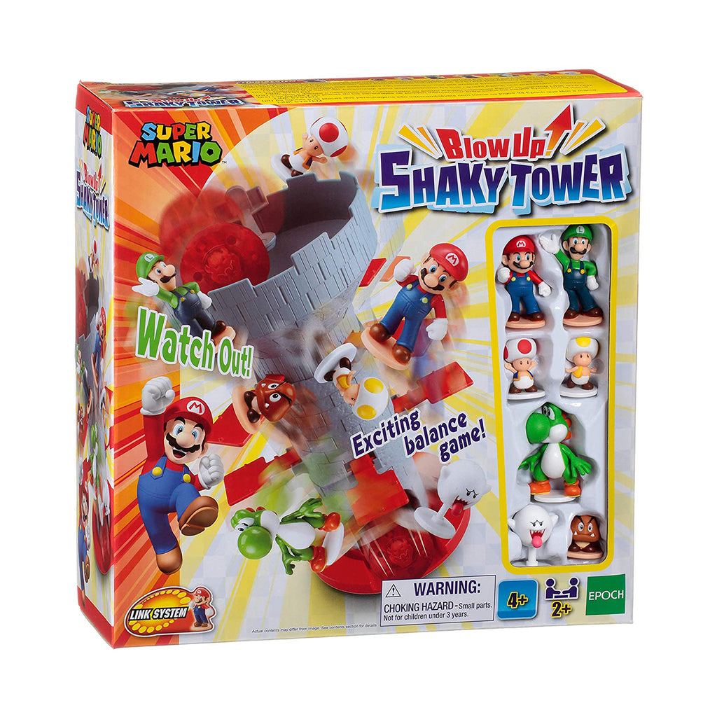 Super Mario Blow Up Shaky Tower Playset Epoch Games
