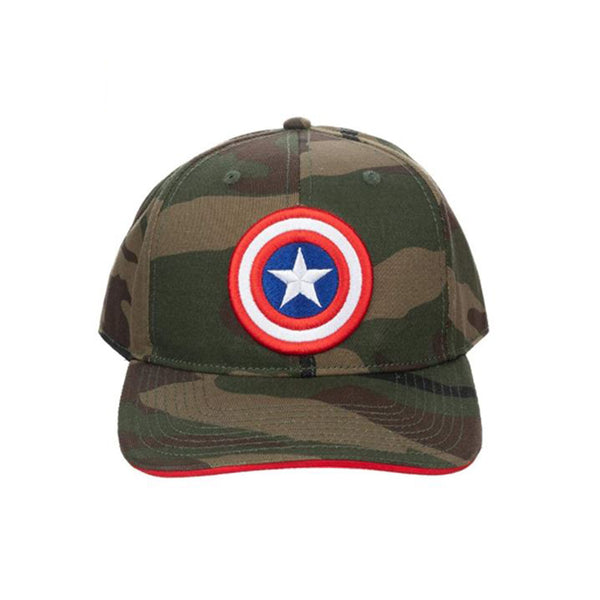 Marvel Captain America Camo Curved Bill Snapback Hat | Radar Toys