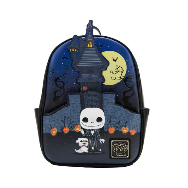 POP! Loungefly Jack Skellington House Disney Halloween Mini Backpack