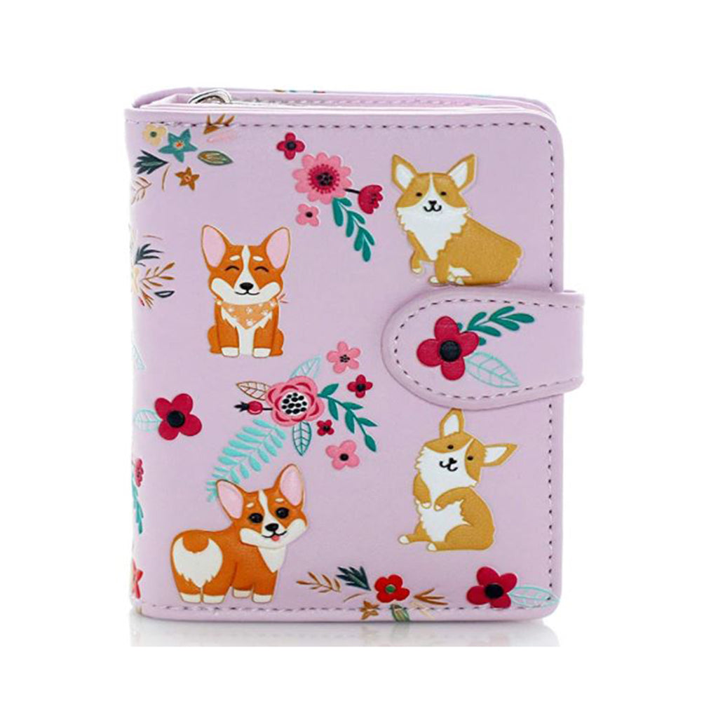 Shagwear Pink Corgi Pattern Small Wallet - Radar Toys