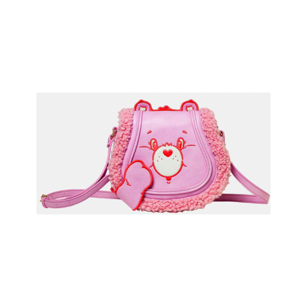 Care Bears Love-A-Lot Bear Pink Flap Crossbody Bag