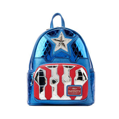 Loungefly Marvel Shine Captain America Cosplay Mini Backpack - Radar Toys