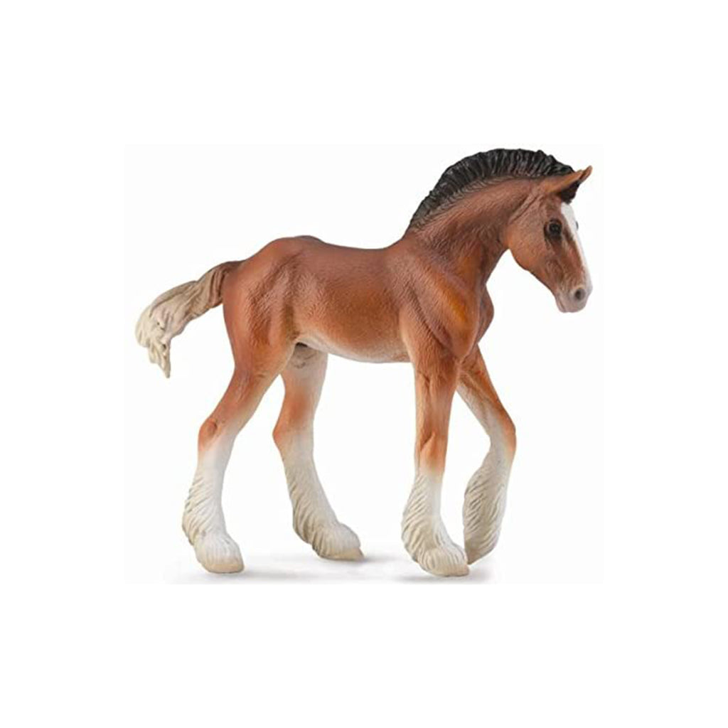 CollectA Clydesdale Foal Bay Animal Figure 88625 - Radar Toys