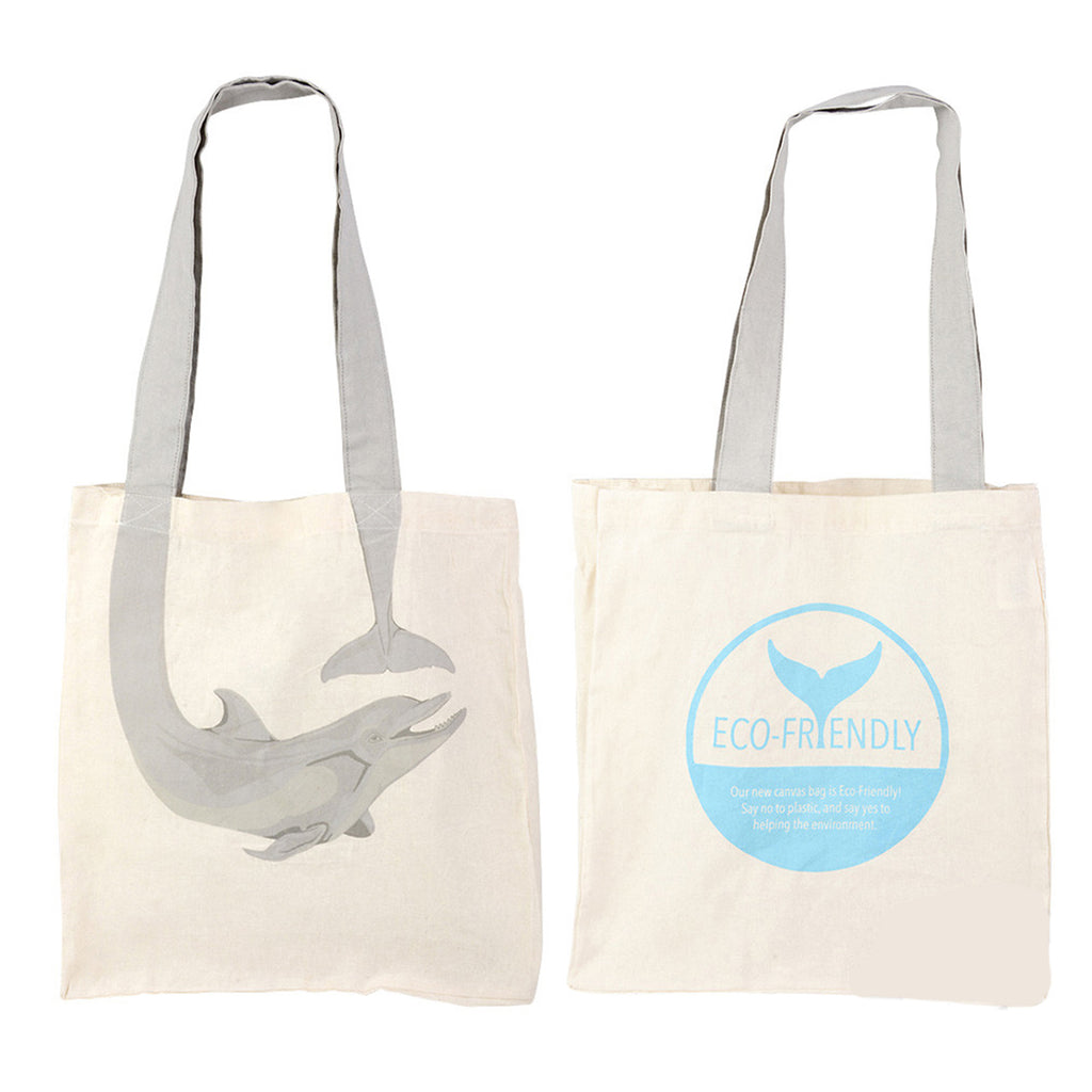 Dolphin Tail Eco-Friendly Canvas 16 Inch Bag