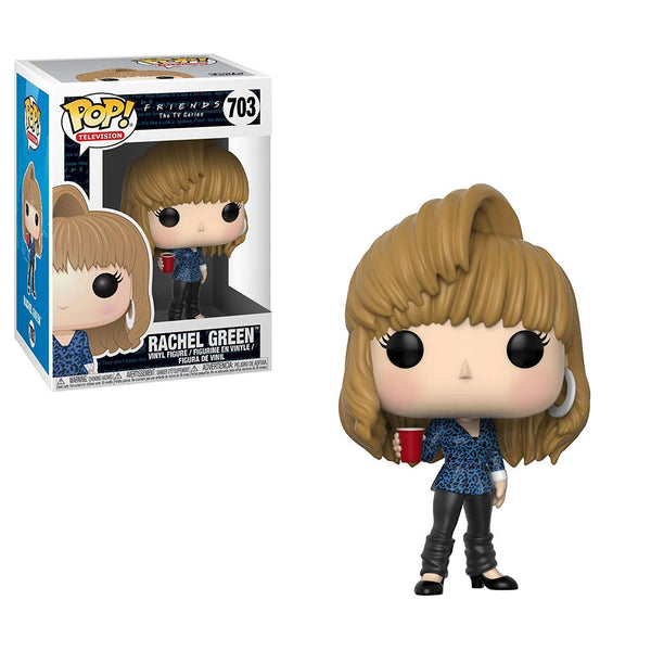 Funko Bitty Pop! Friends - 80's Rachel 4PK - Rachel Green™ (80's Hair), Chandler Bing™ (80's Hair), Ross Geller™ (80's Hair) et Une Mini-Figurine Mystère en Surprise - 2.2 Cm Collectionnable