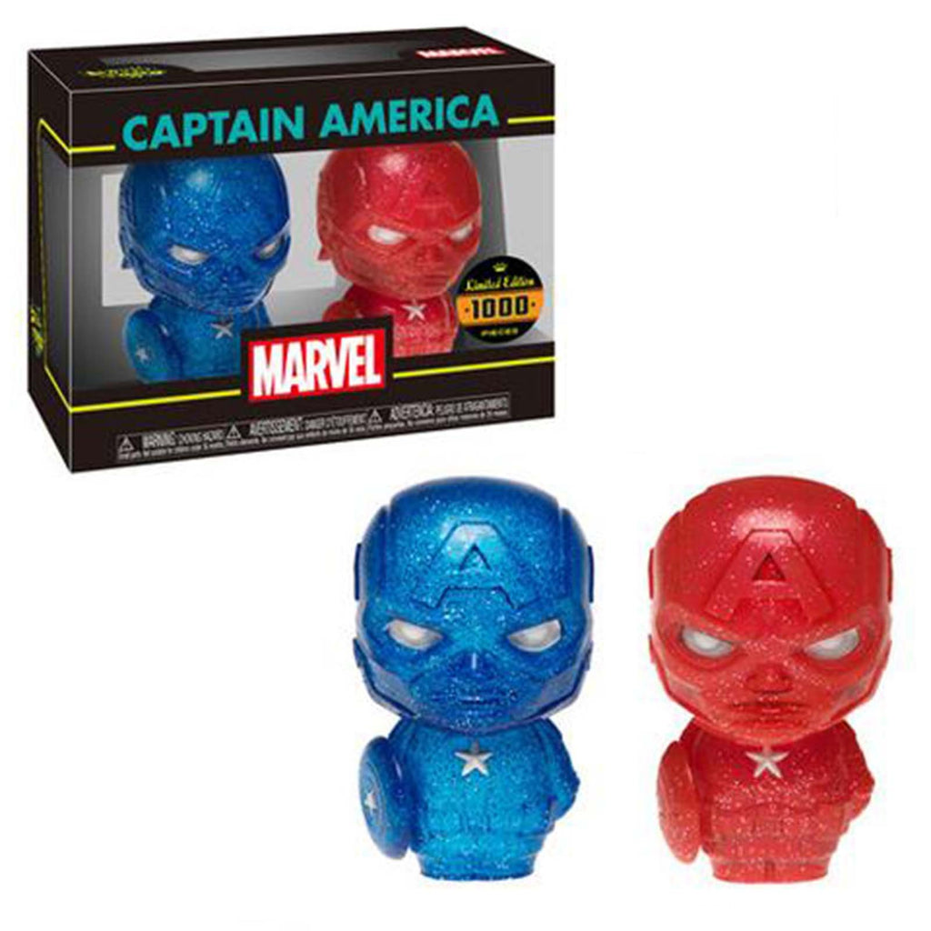 Funko Hikari XS Marvel Captain America Red And Blue Figure Set