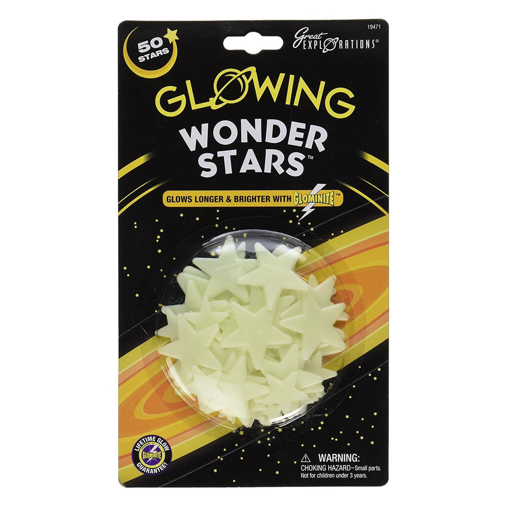 Great Explorations Glowing Wonder Stars 50 Count