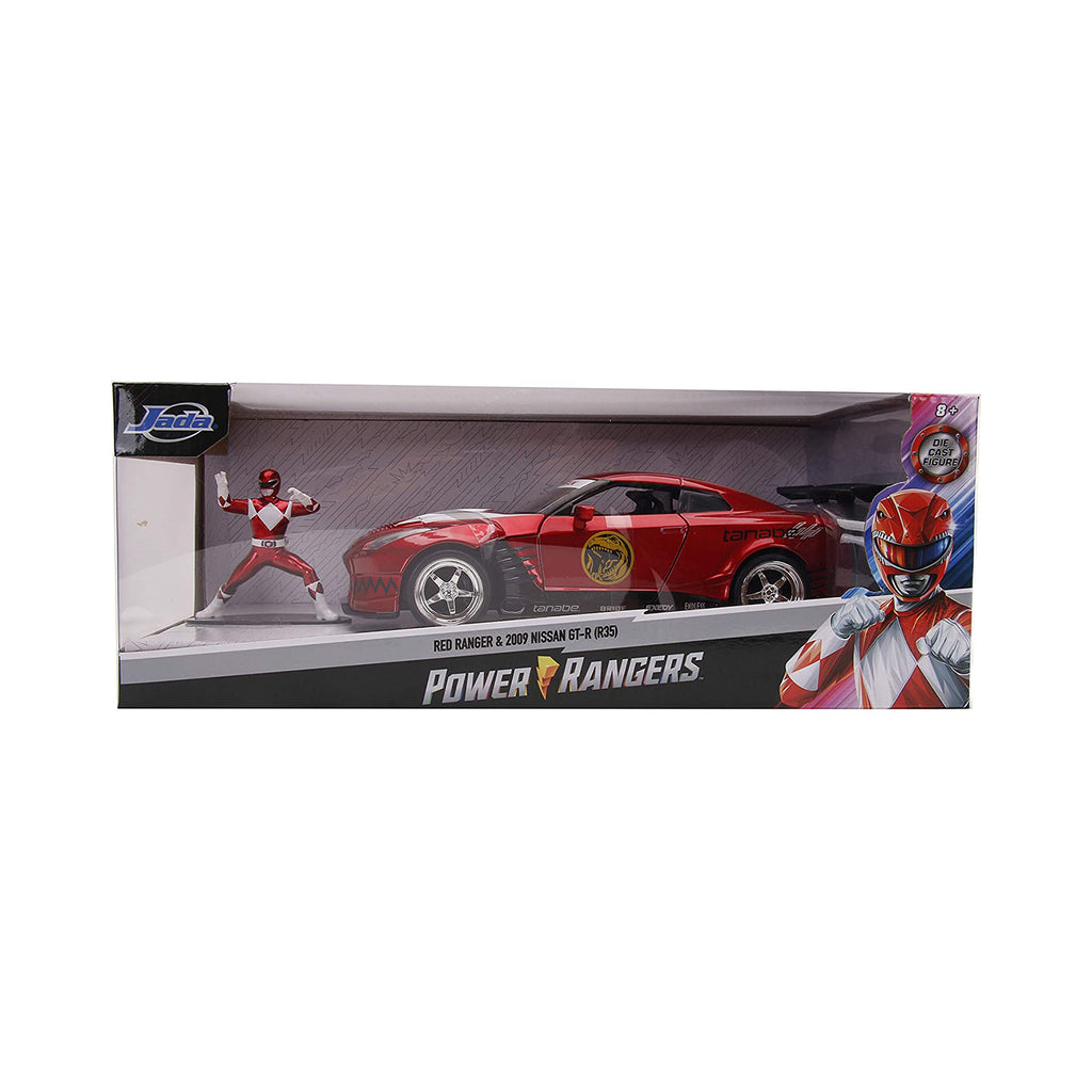 Jada Toys Power Rangers Red Ranger 2009 Nissan GT-R R35 Diecast Car