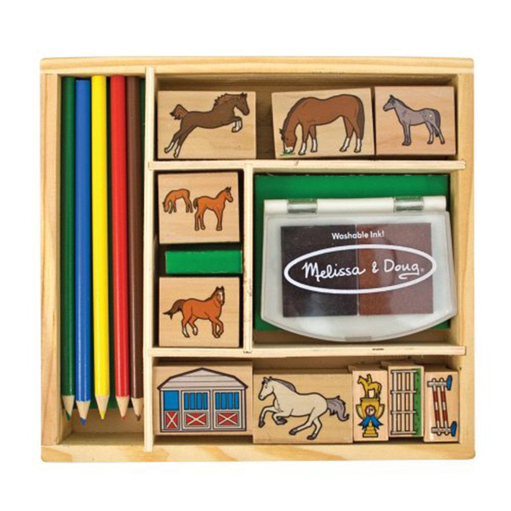 Melissa and Doug Wooden Horse Stamp Set