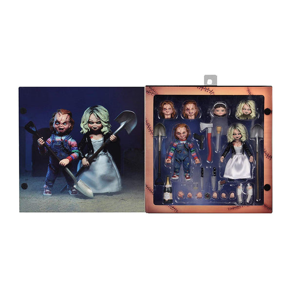 NECA Bride Of Chucky Ultimate Chucky And Tiffany 4 Inch Figure Set