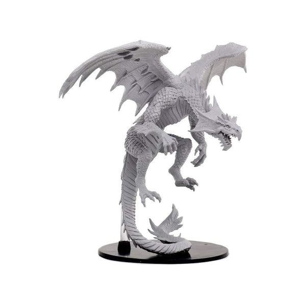 Pathfinder Battles Unpainted Gargantuan White Dragon Mini Radar Toys