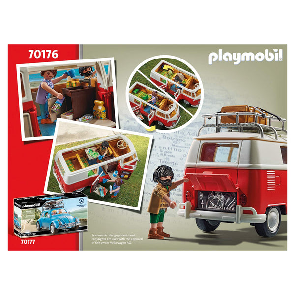 Playmobil Volkswagon T1 Camping Bus Building Set 70176