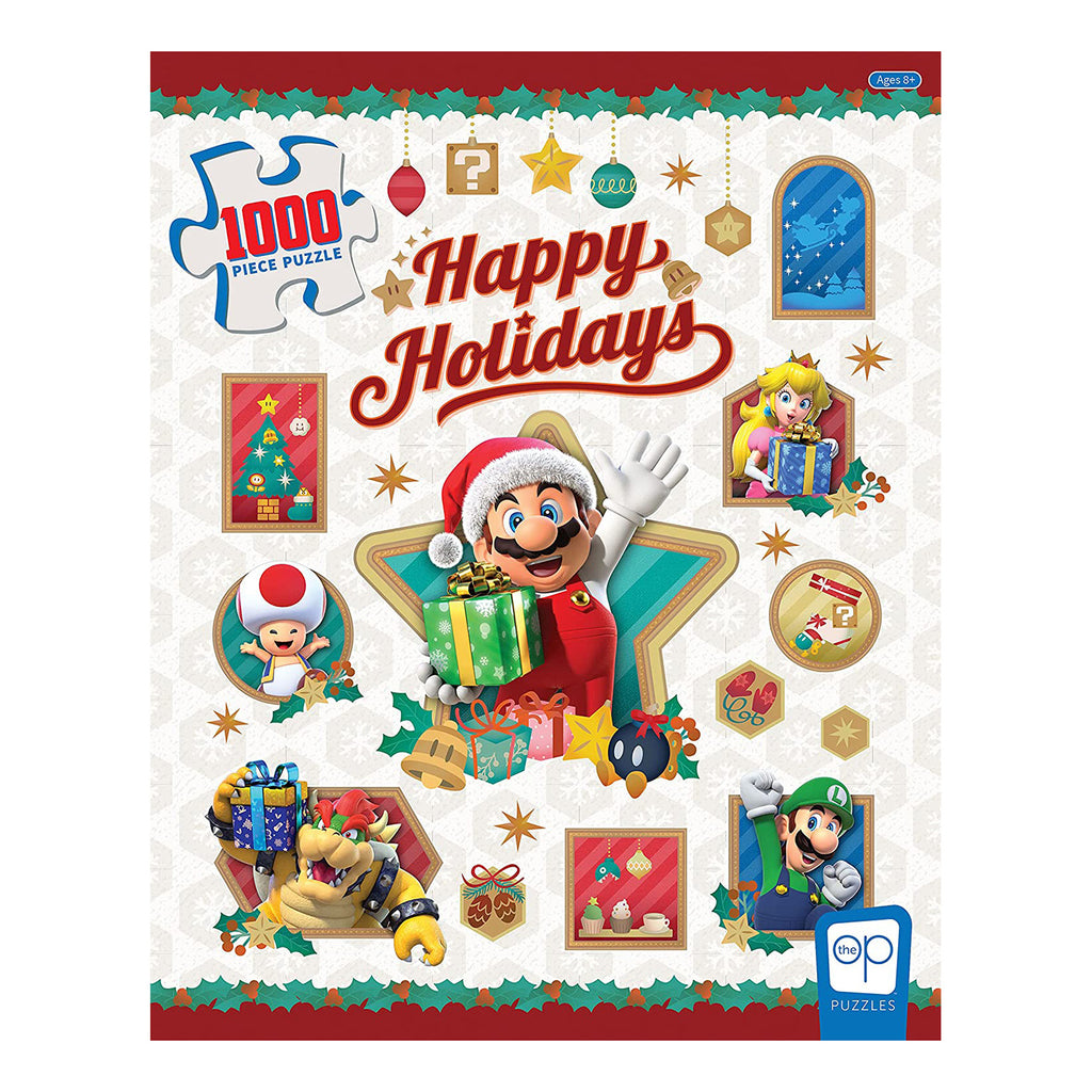 USAopoly Super Mario Happy Holidays 1000 Piece Puzzle