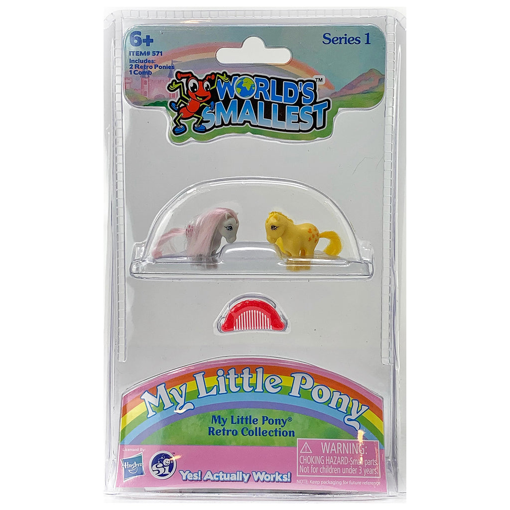 World's Smallest My Little Pony Snuzzle And Butterscotch Micro Action Figure