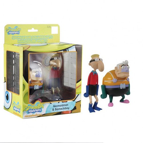 SpongeBob SquarePants Mini Figure World Series 3 Mermaidman And Barnacleboy - Radar Toys