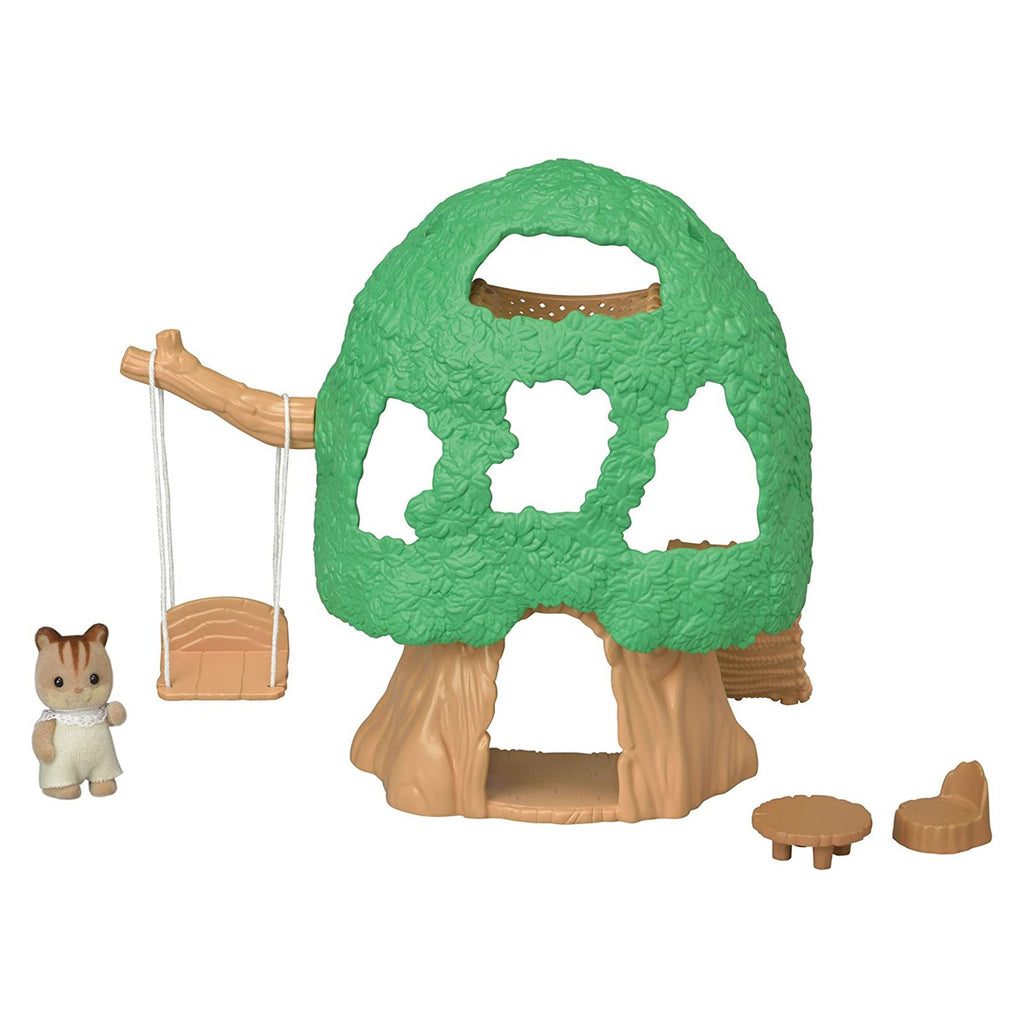 Calico Critters Baby Tree House With Luke Accessory Set