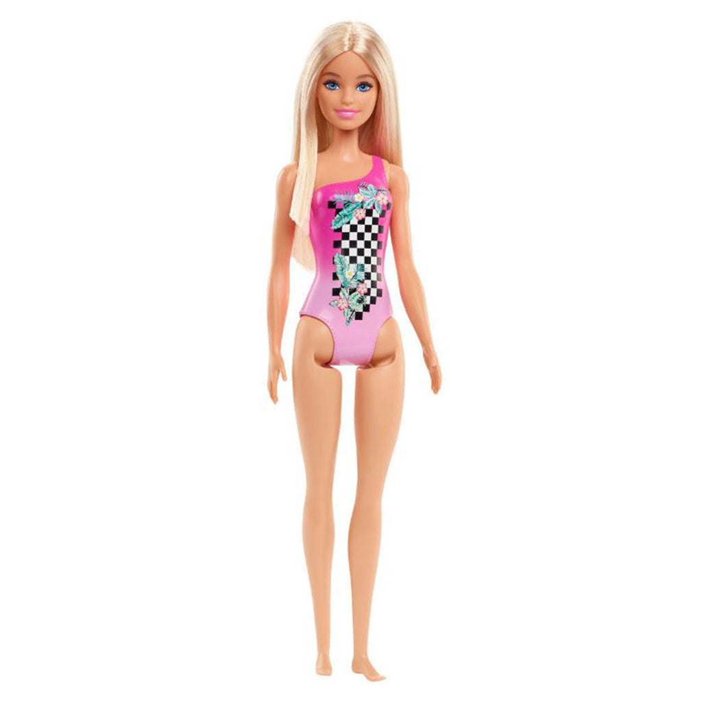 Mattel Barbie Beach Doll Tropical Checkers Swimsuit Doll - Radar Toys