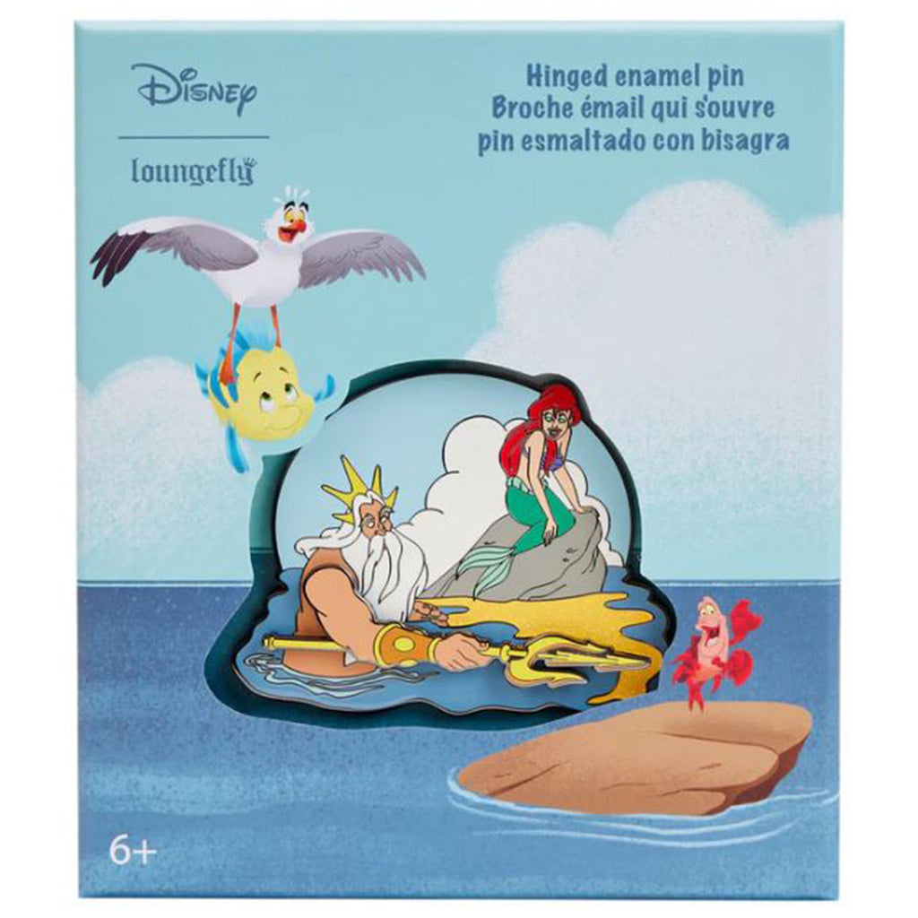 Loungefly Disney Little Mermaid Tritons Gift 3 Inch Collectible Pin