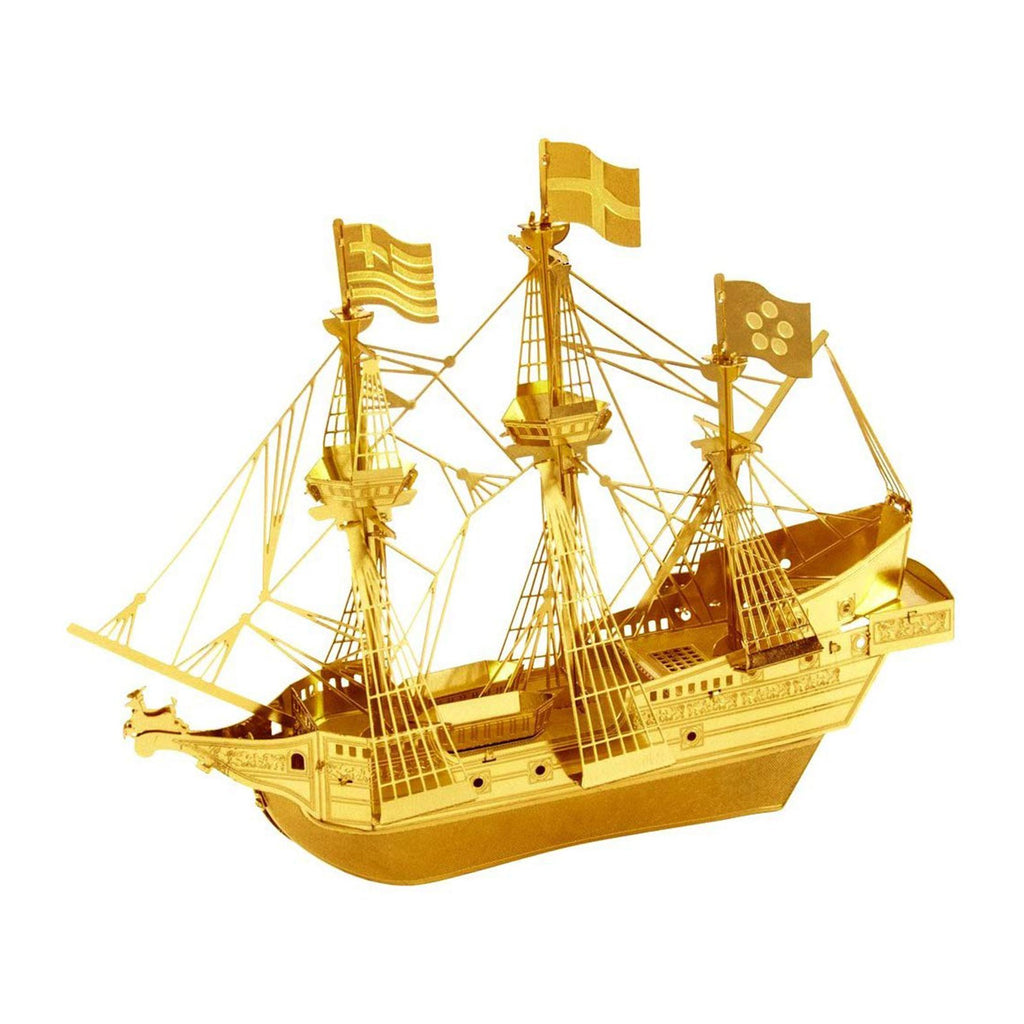 Metal Earth Golden Hind Ship Gold Model Kit