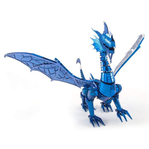 Metal Earth Iconx Blue Dragon Steel Model Kit | Radar Toys