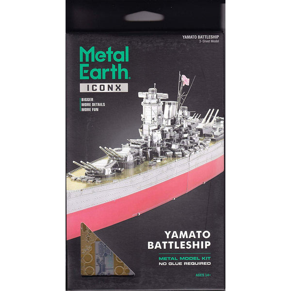 Metal Earth Iconx Yamato Battleship Steel Model Kit | Radar Toys