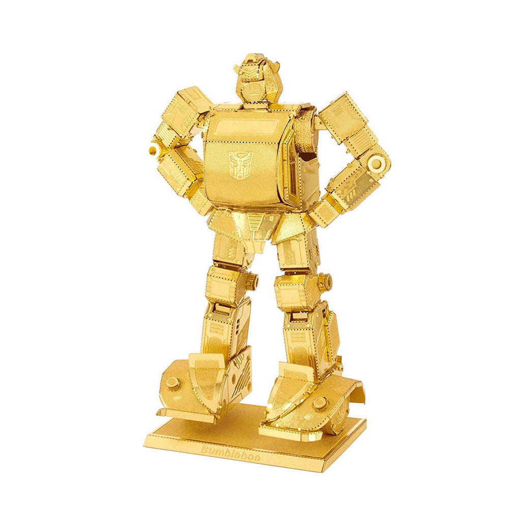 Metal Earth Transformers Bumblebee Gold Version Steel Model Kit - Radar Toys