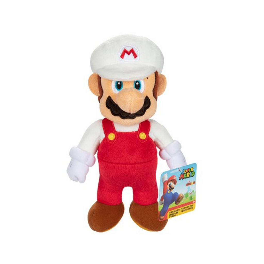 Jakks Super Mario Fire Mario 9 Inch Plush