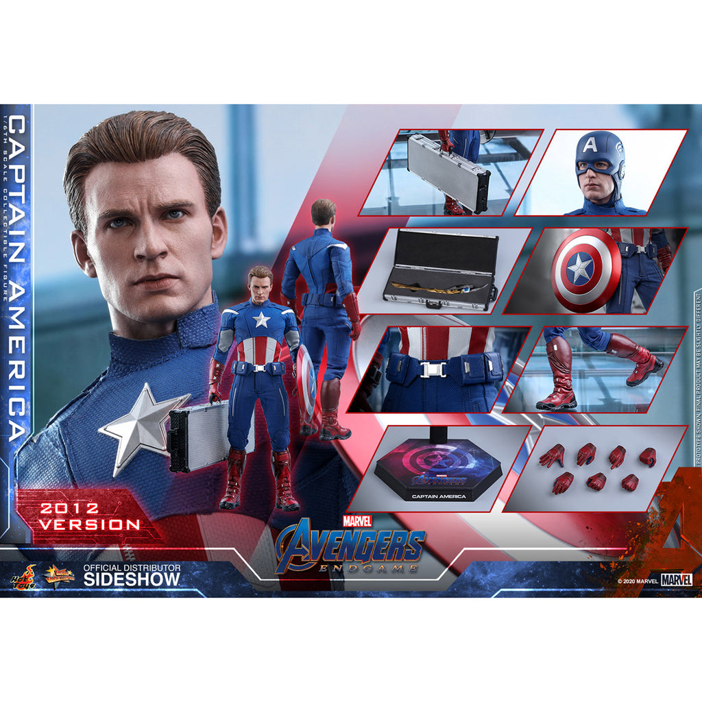 Hot Toys Avengers Endgame Captain America 2012 Version 1:6 Scale Action Figure
