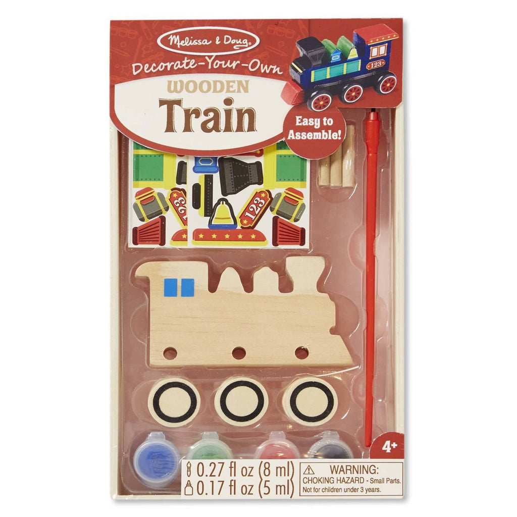 Melissa And Doug Decorate Your Own Wooden Train Craft Set
