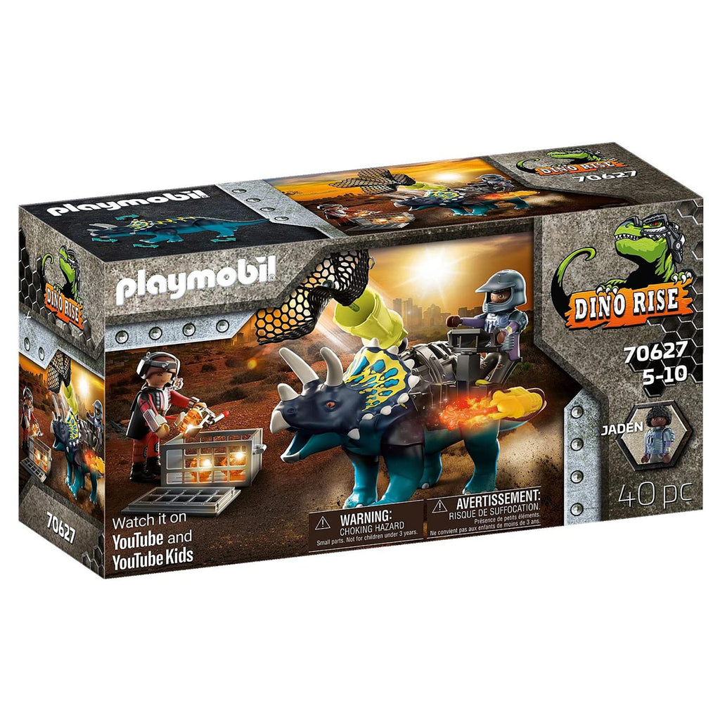 Playmobil Dino Rise Triceratops Battle For The Legendary Stones 70627