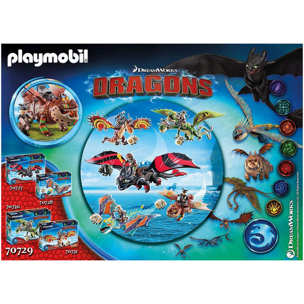 Playmobil Dragon Racing Fishlegs And Meatlug 70729 Radar Toys