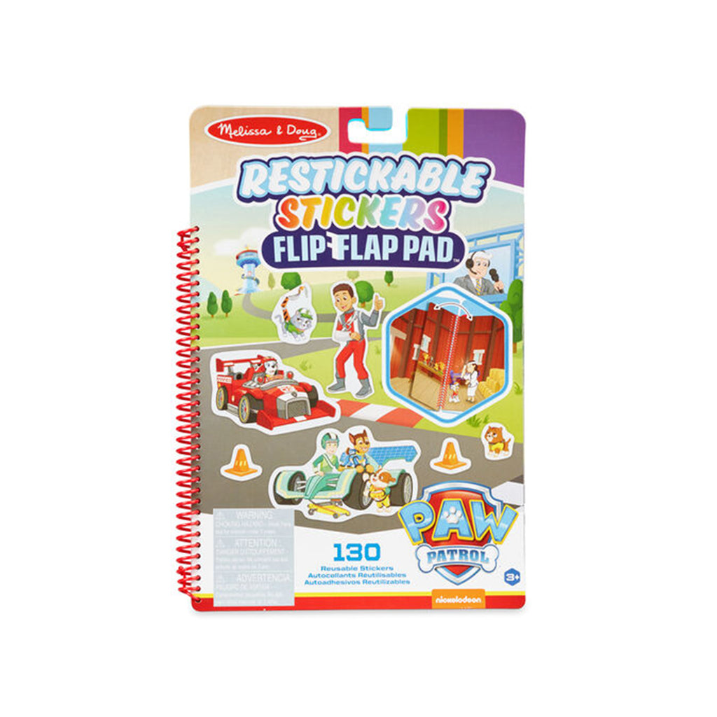 Melissa And Doug Paw Patrol Flip Flap Classic Missions 130 Reusable Stickers With Scenes Set