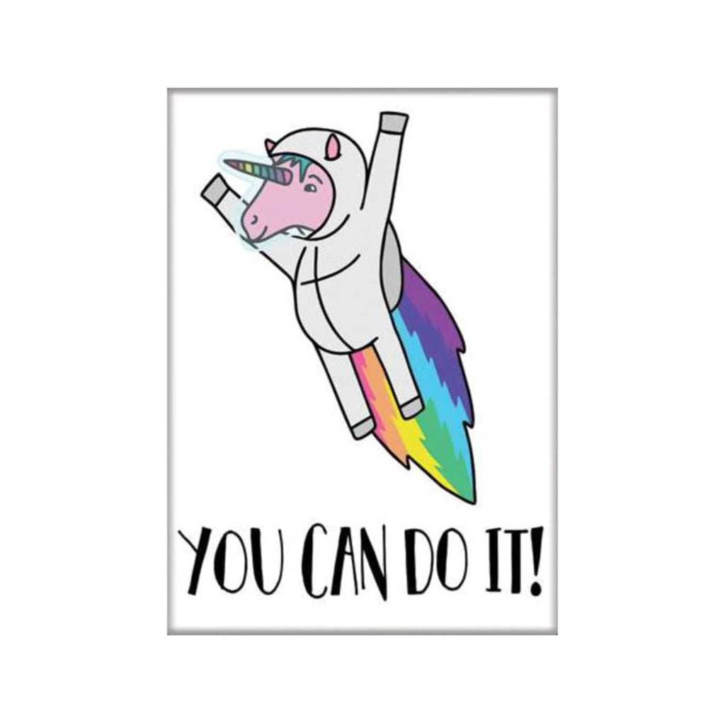 Ata-Boy You Can Do It! Unicorn Astronaut Magnet