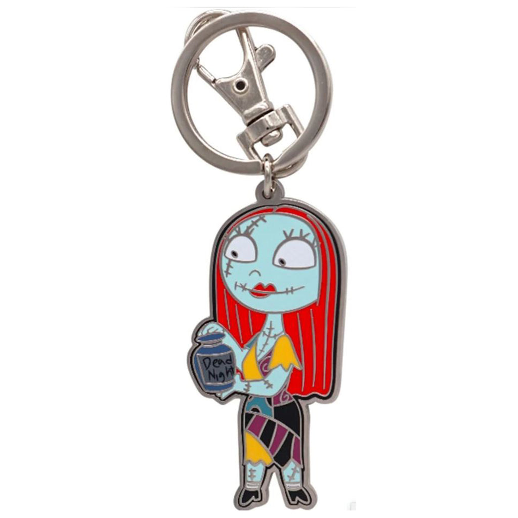 Monogram Nightmare Before Christmas Sally Color Pewter Keychain