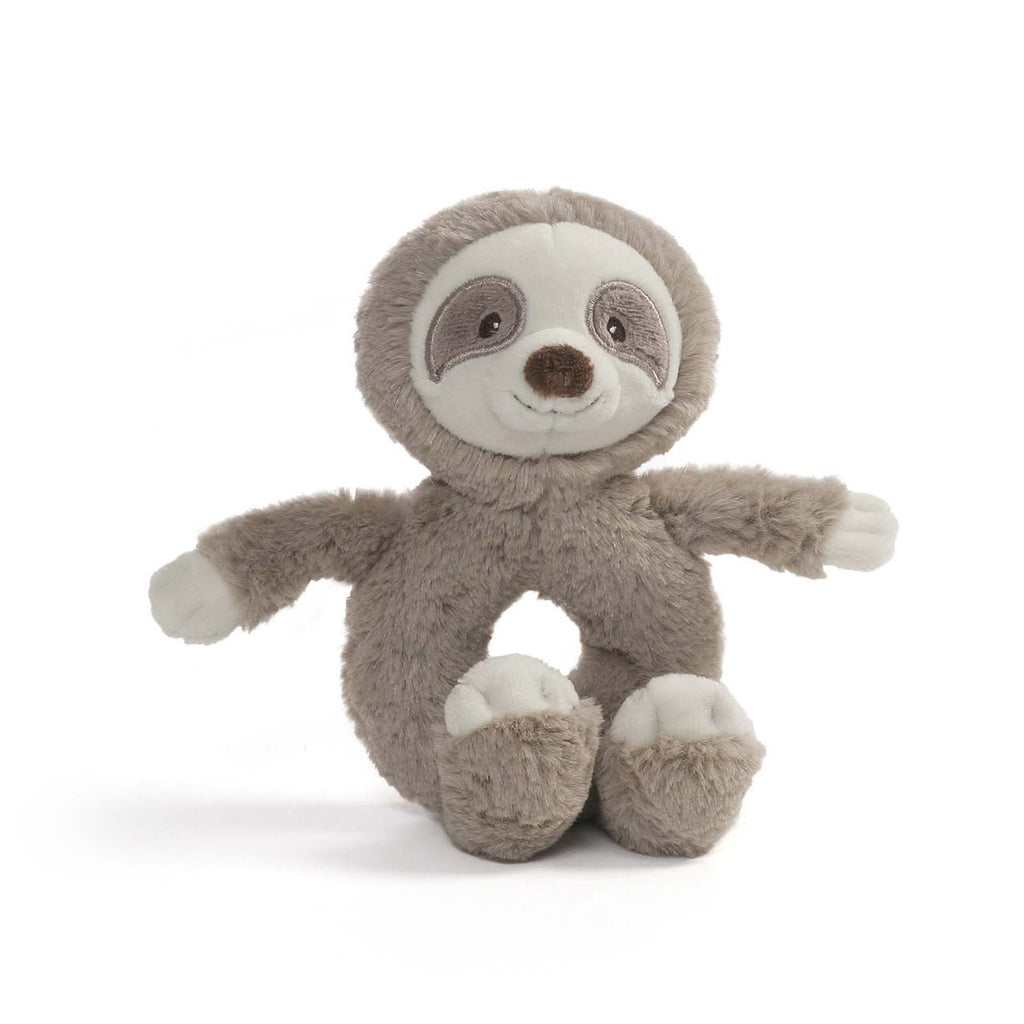 Gund Baby Toothpick Sloth 7 Inch Plush Rattle - Radar Toys