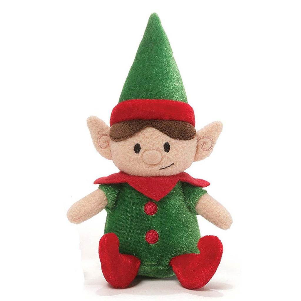 Gund Holiday Elf Gigglers Green Shirt 6 Inch Plush Figure - Radar Toys