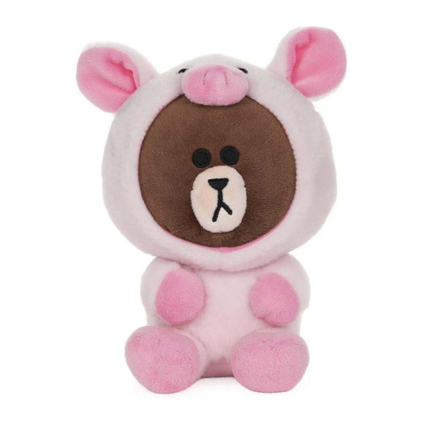 Gund Line Friends Piggy Brown Bear 7 Inch Plush Figure | Radar Toys