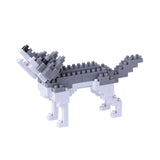 Nanoblock Gray Wolf Building Set - Radar Toys