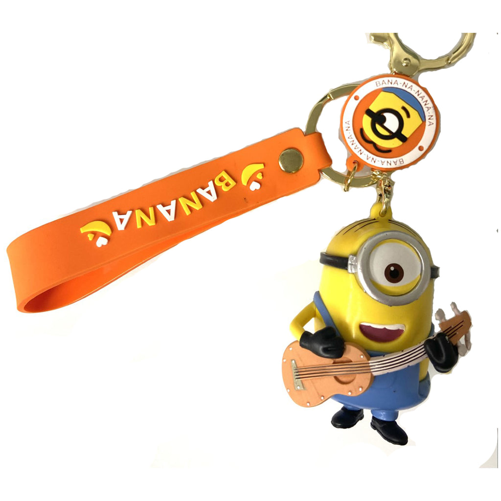 Minions Carl With Guitar Mini Figure Keychain - Radar Toys