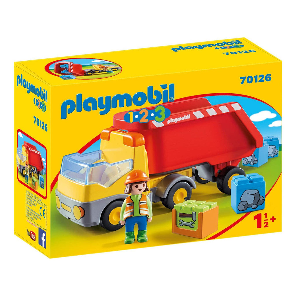 Playmobil 1-2-3 Dump Trump Building Set 70126