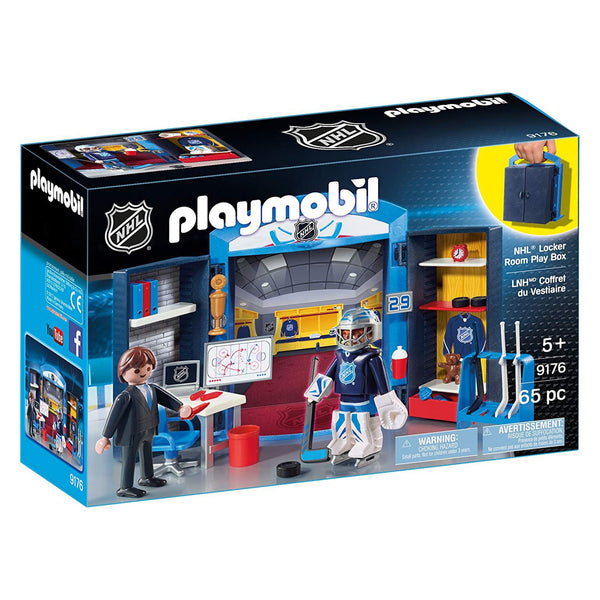 Playmobil NHL Locker Room Play Box Building Set 9176 Radar Toys