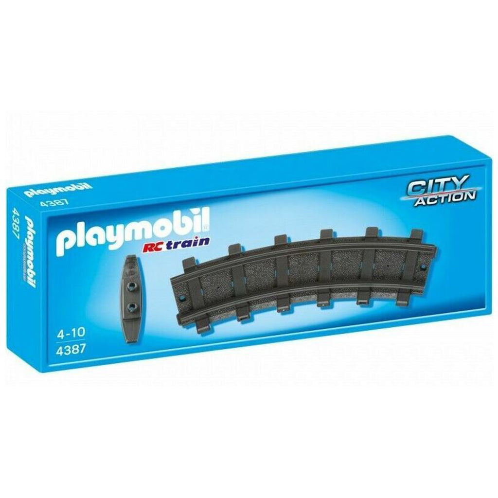 Playmobil 2 Curved Tracks Building Set 4387 - Radar Toys