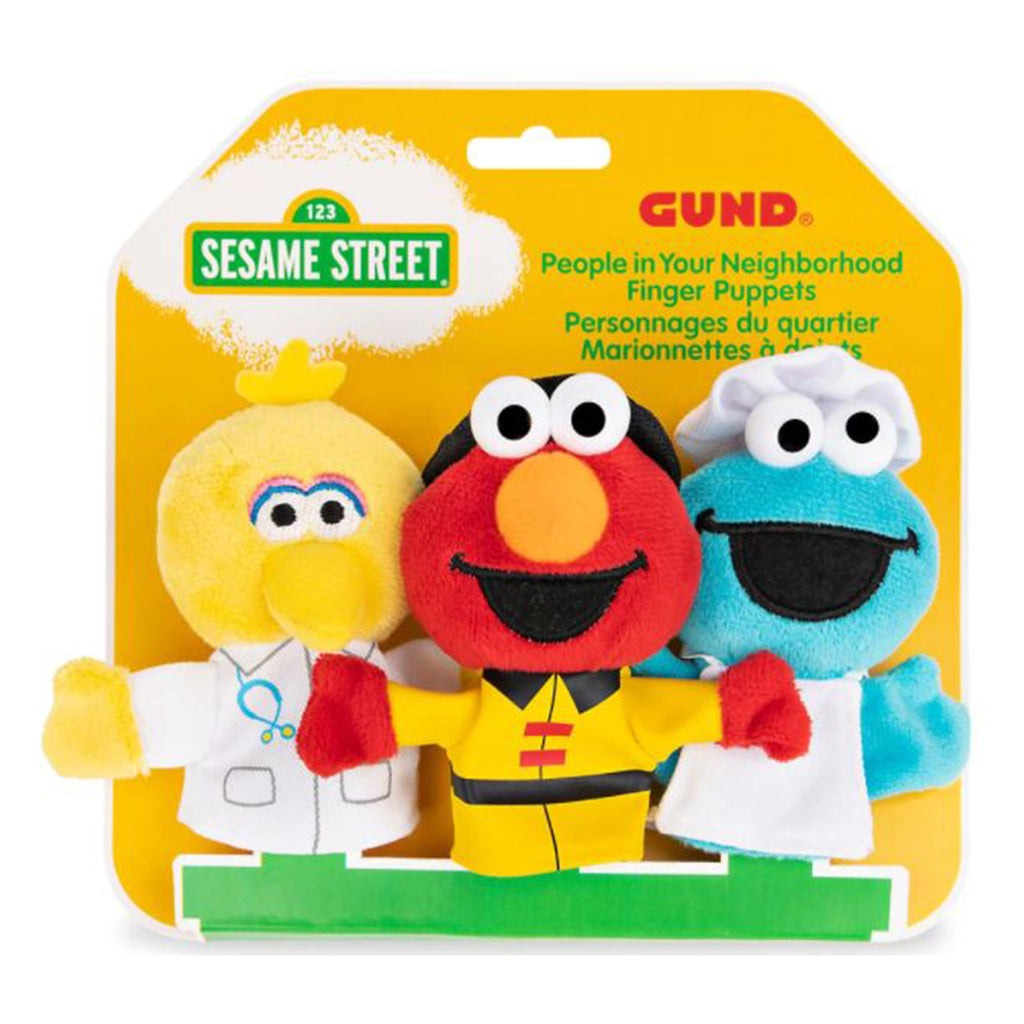 Gund Sesame Street People In Your Neighborhood Finger Puppets Set 659962