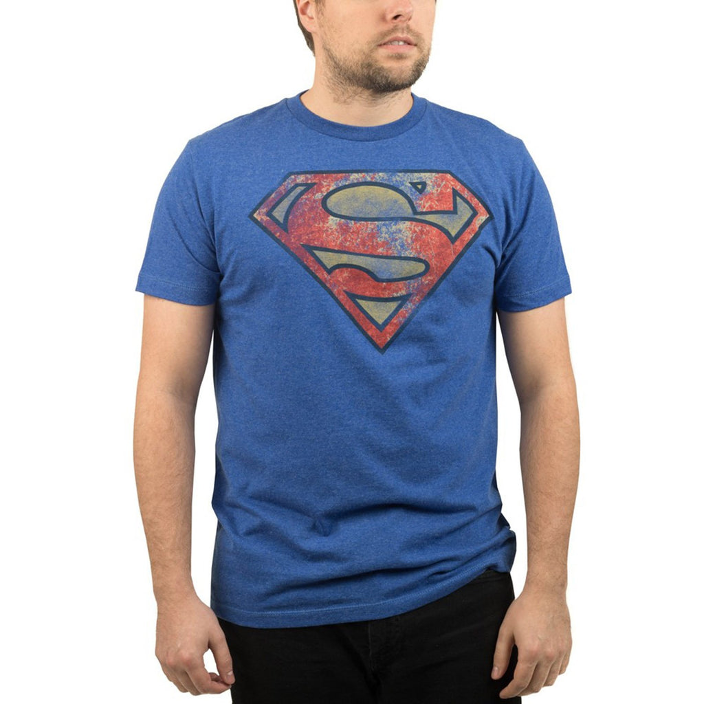 DC Superman Vintage Logo Faded Men's Tee Shirt - Radar Toys