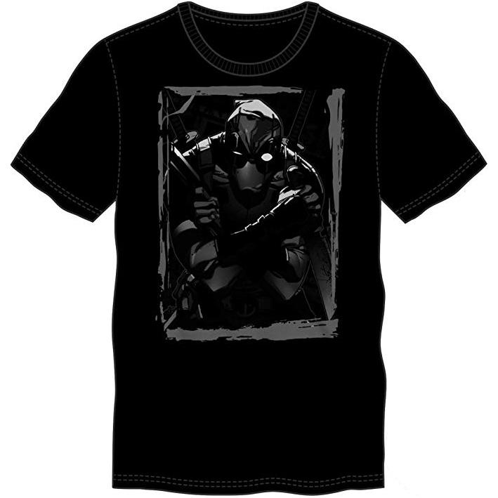 Marvel Deadpool Mad Money Black Distress Tee Shirt