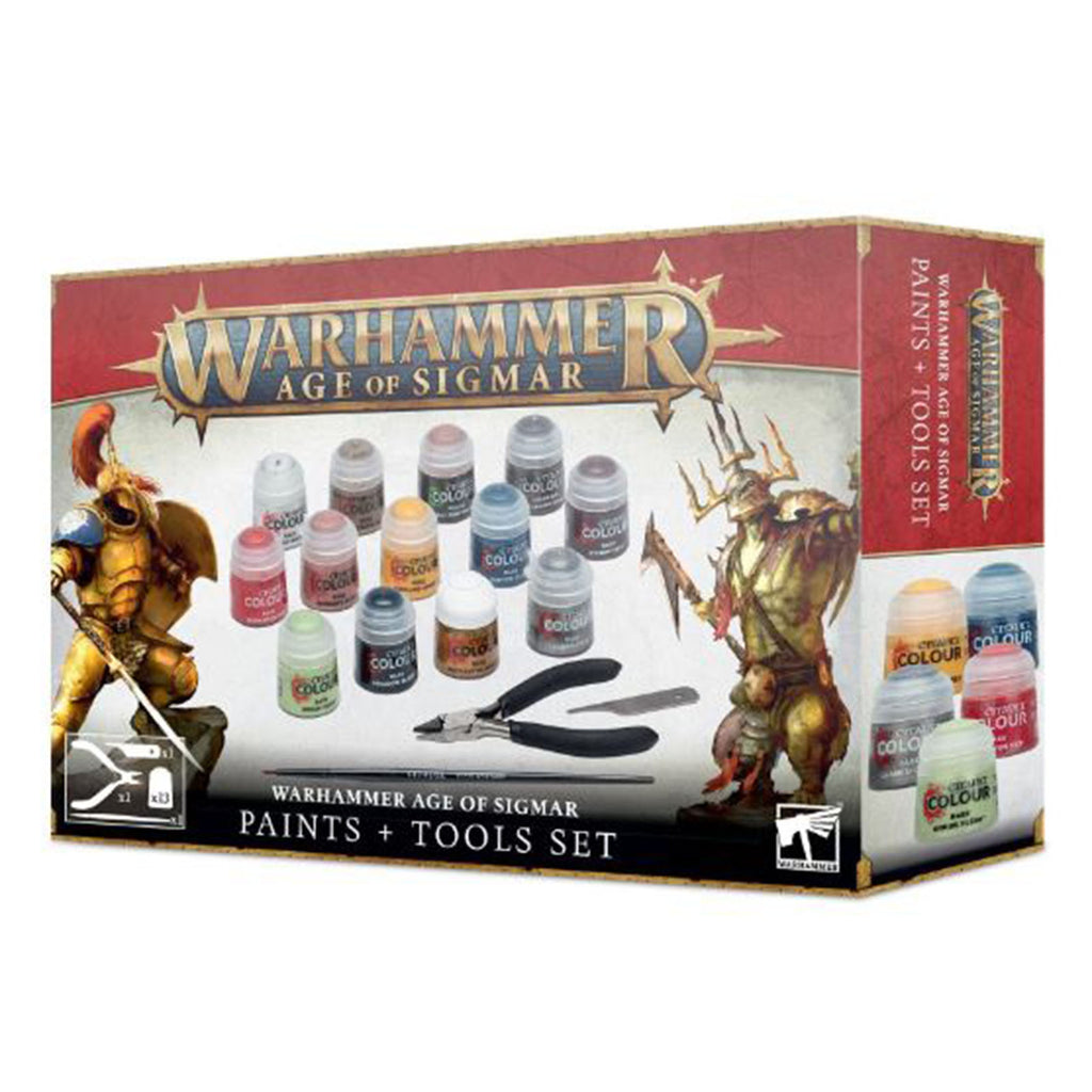 Warhammer Age Of Sigmar Paints And Tools Set