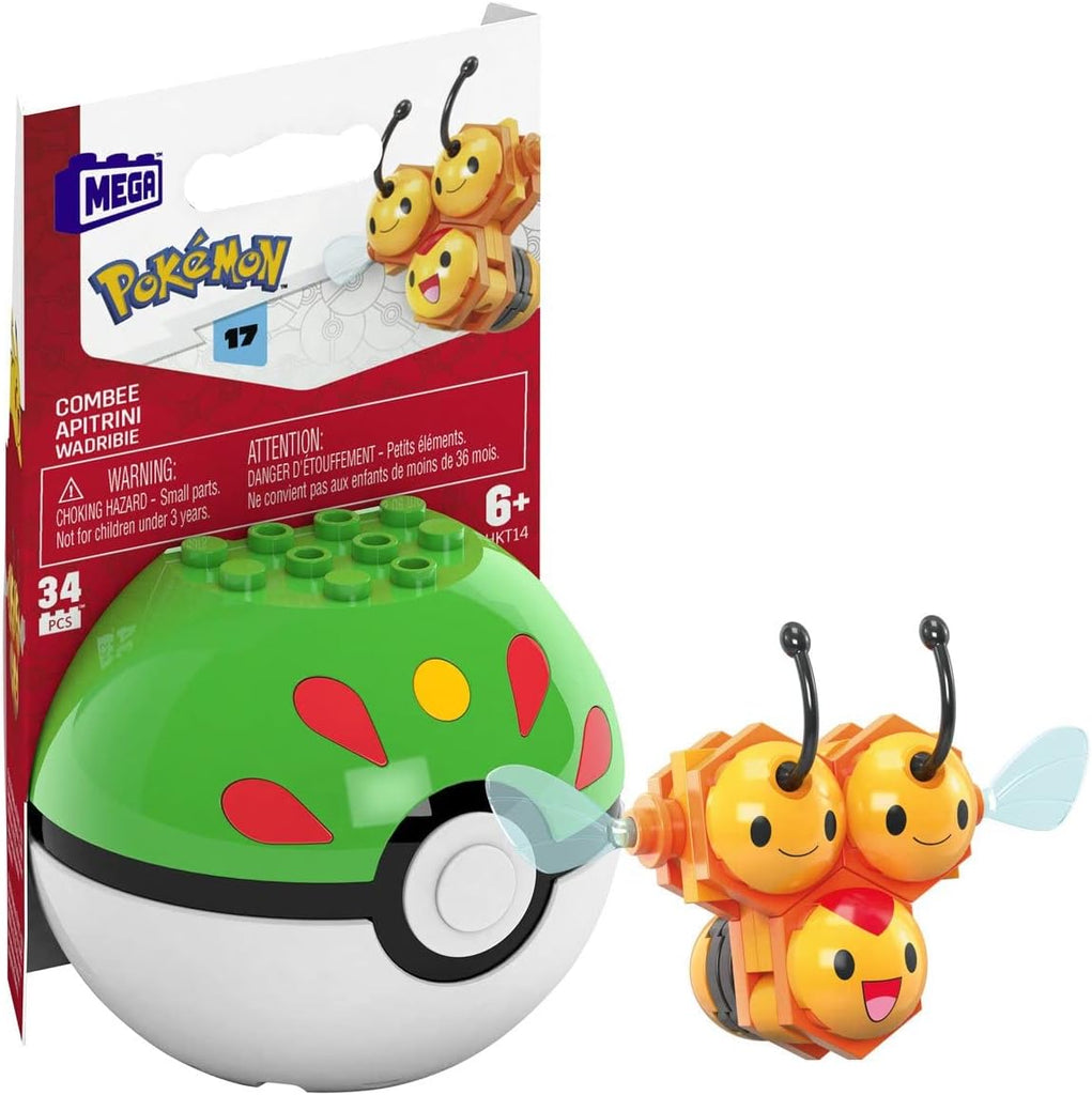 Mega Construx Pokemon Combee Friend Ball Building Set