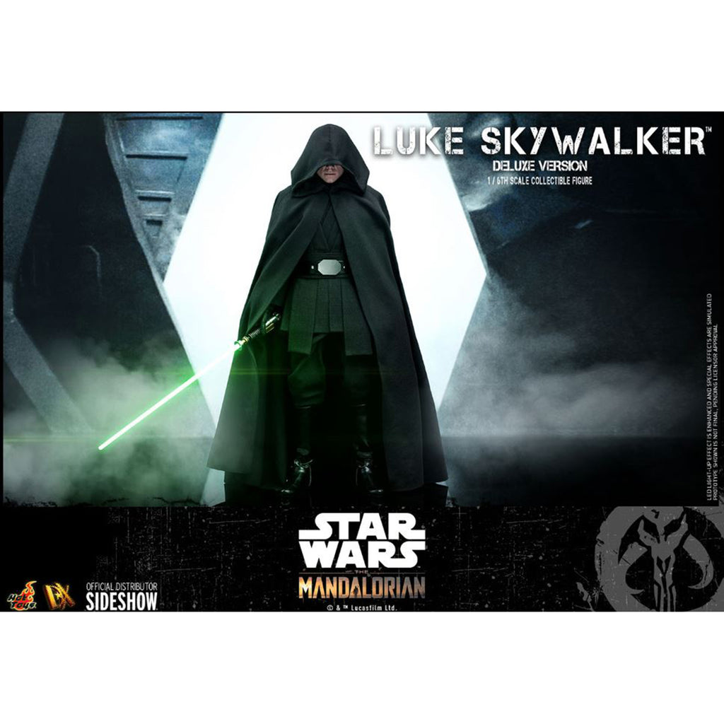 Hot Toys Star Wars The Mandalorian Luke Skywalker Deluxe Sixth Scale Figure